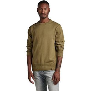 G-STAR RAW Essential Performance Knitted Pullover Tricots Homme, Vert (Smoke Olive D22801-d327-b212), XS