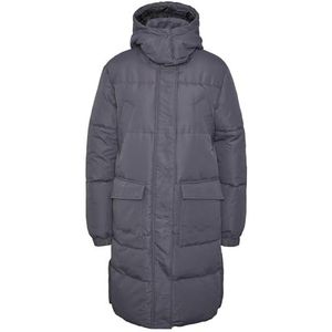 PIECES Pcjelana Puffer Damesjas, Donkergrijs