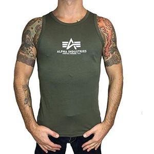 ALPHA INDUSTRIES Basic Tank Unisex T-Shirt, verde oscuro