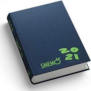 Smemo Agenda 2020/2021, 16 maanden, blauw, groen logo, 11 x 15 cm