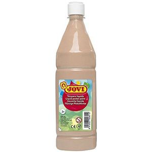 Jovi - Vloeibare gouache, fles 1 l, huidskleur, kleur op basis van natuurlijke ingrediënten, gemakkelijk te wassen, glutenvrij, ideaal voor school (51109)