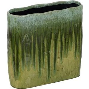 BigBuy Home Vase vert en céramique 43 x 16 x 41,5 cm
