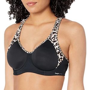 Freya Sonic Sportbeha met beugels voor dames, Pure Leopard Black