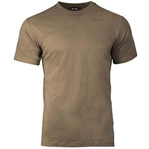 Mil-Tec T-shirt met korte mouwen, klassieke militaire stijl, 6 kleuren om uit te kiezen, heren T-shirt, Storm - Beige Dark Coyote