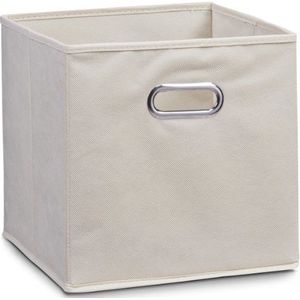 Zeller 14131 Opbergdoos, vliesstof, 28 x 28 x 28 cm, beige