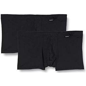 Skiny Set van 2 boxershorts voor heren, zwart.