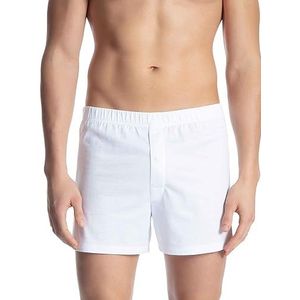 CALIDA Cotton Code Boxershorts voor heren, Wit (Weiss 001)