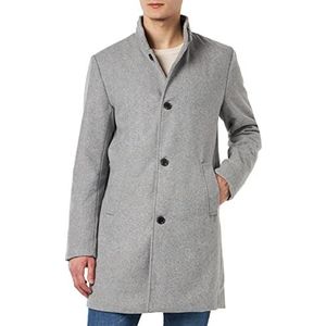 Jack & Jones Jprbla Banes Wool Coat Herenjas, lichtgrijs gemêleerd, L, Lichtgrijs gemêleerd.