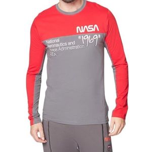 NASA T-Shirt Homme - S, Rouge, S