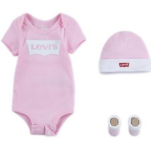 Levi's Klassieke Batwing Kinderhoed Bodysuit Bootie Set 3-delig Baby en Peuter Layette Set Baby Jongens