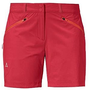 Schöffel Comfortabele en duurzame outdoor broek vrouwen shorts Bermuda met 4-weg stretch wandelbroek met praktische zakken met ritssluiting Hestad Shorts L, lollipop