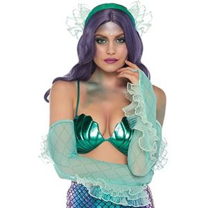Leg Avenue Set van 2 zeemeermin kostuum accessoires voor dames, Groen