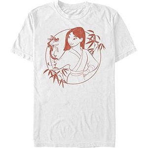 Disney Mulan Bamboo Organic T-shirt, korte mouwen, uniseks, wit, XXL, Weiss