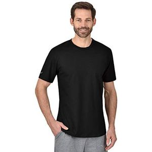 Trigema Heren T-shirt van biologisch katoen 639202, zwart (C2C)