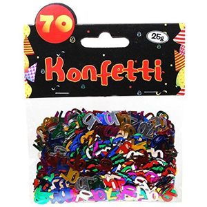 Udo Schmidt GmbH & Co 70 stuks confetticijfers voor 70 jaar tafeldecoratie