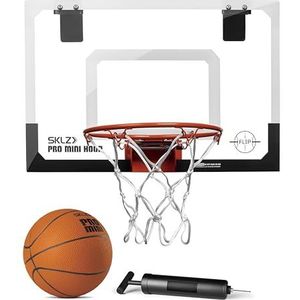 SKLZ Pro Mini Hoop Basketbalmand met inklapbare rand op de deur