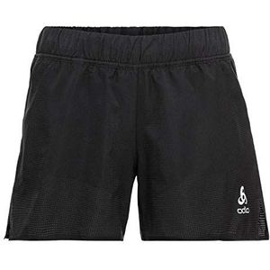 Odlo Millennium 2-in-1 shorts voor dames, zwart.