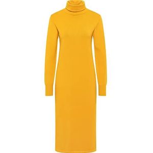 YASANNA Robe en tricot pour femme 10420161-YA01, jaune moutarde, XL/XXL, Robe en tricot, XL-XXL