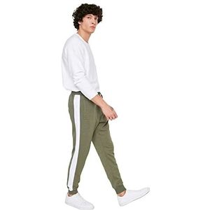 Trendyol Trendyol Heren Normale Taille Joggingbroek Regular Trainingsbroek Heren (1 stuk), Khaki (stad)