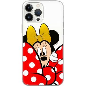 ERT GROUP Telefoonhoes voor iPhone 13 Pro Max, origineel en officieel gelicentieerd product van Disney, motief Minnie 015, perfect aangepast aan de vorm van de mobiele telefoon, gedeeltelijk bedrukt