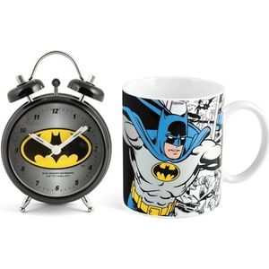 Home Batman Wekkerset, mok, porselein, zwart, 2 stuks