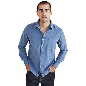Origineel slim T-shirt, Medium Blue Garment Dye