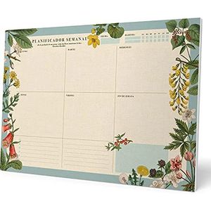 Officiële Spaanse versie, botanische weekplanner A3, bureaukalender, familiekalender, 54 afneembare pagina's, bureauplanner, kantoorplanner 2022, cadeau voor vrienden