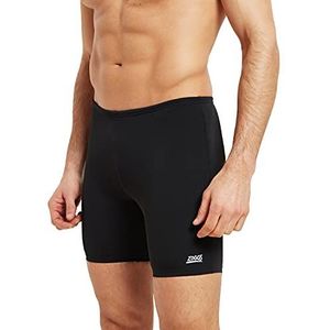 Zoggs Cottesloe Mid Jammer Zwemshorts voor heren, zwart.