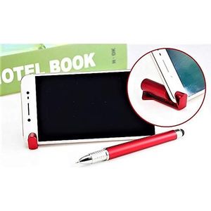 Stylus voor Huawei Nova Smartphone 3-in-1 balpen tablet universeel schrijven (zilver)