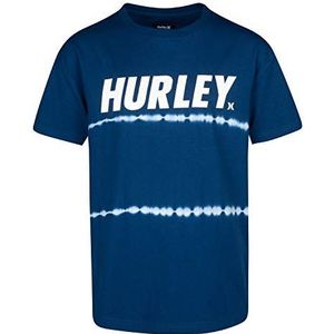 Hurley Hrlb Tie Dye T-shirt voor kinderen, blauw (Valerian Blue)