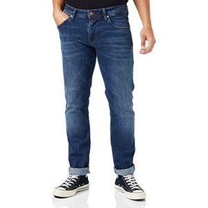 TOM TAILOR Denim Heren jeans Aedan Straight, 10281 - Mid Stone Wash Denim, 33W x 36L, 10281 - Mid Stone Wash Denim, 33W / 36L