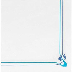 Garcia de pou servetten ""Double Point"" Ecolab ""Maxim"", hemelsblauw & celeste, 18 g/m², 40 x 40 cm, witte watten, 1200 stuks