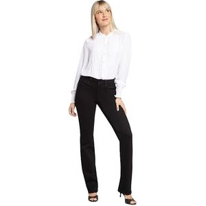 NYDJ Petite Marilyn vrouwen jeans straight fit, zwart.