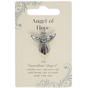 Guardian Angel Broche voor hoop, engel met strass, voor mannen en vrouwen, cadeau met inspirerende boodschap – zilveren pinnen – eenheidsmaat