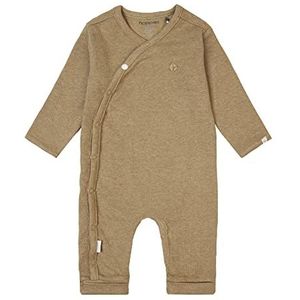 Noppies U Playsuit Ls Rib Nevis Footies Bambins Unisex Baby, Lichtgroen gemengd