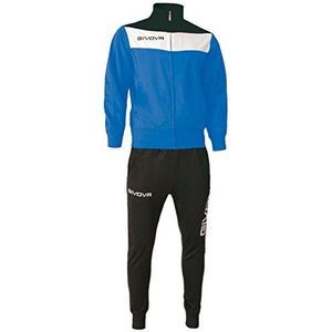 givova Tr024 Jumpsuit voor volwassenen, uniseks, Blauw/Zwart
