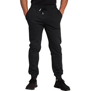 JP 1880 Heren grote maten L-8XL fleece broek elastische taille en moderne pasvorm zwart 4XL 816148100-4XL, zwart.