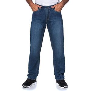 JP 1880 Heren grote maten tot 66, jeansbroek, 5-pocket-vorm, denim broek in regular fit, stretch comfort, katoen 703353, Blauw