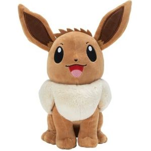 Pokémon PKW3105 Officieel Pokémon Eevee pluche dier, 30 cm