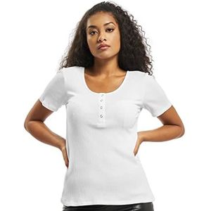 PIECES Pckitte Ss Top Noos Bc T-shirt voor dames, Helder wit.