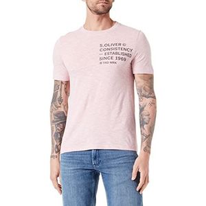 s.Oliver Homme T-shirt à manches courtes, Rose-(852),XL