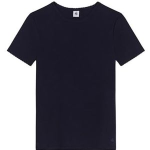 Petit Bateau A0D4B Tee Shirt Manches Courtes Bleu Femme L, Bleu, L