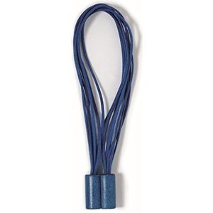 Home Collection LAC123 Magnetische veters, polyester, hout, blauw, 45 x 1,5 x 3,5 cm