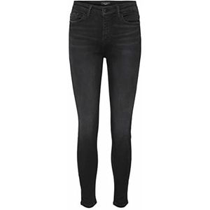 Vero Moda VMPEACH damesjeans MR SKINNY ANK CUT RI1100 NOOS, Zwarte jeans