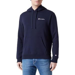 Champion Legacy Icons - Heavy Fall Fleece Small Script Logo Sweatshirt met capuchon voor heren, Navy Blauw