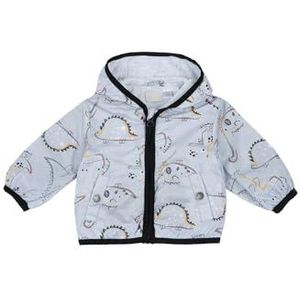 Chicco Giubbino Con Zip E Cappuccio jas met ritssluiting en capuchon voor babyjongens (1 stuk), Grijs bedrukt