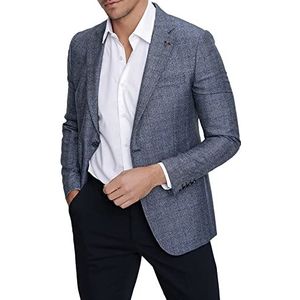 Come Voglio Mamrvn100407 Heren Business Casual Blazer, Blauw, 62 EU, Blauw, 62, Blauw