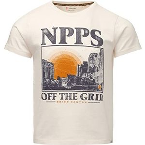 Noppies Boys Tee Gifu T-shirt met korte mouwen voor jongens, Antiek Wit P331