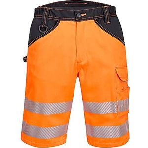 Portwest Shorts met hoge zichtbaarheid, Oranje/Zwart