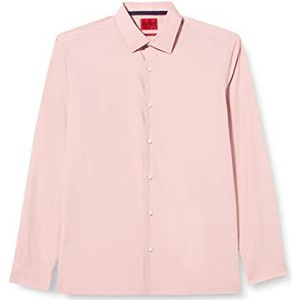 HUGO Koey T-shirt voor heren, licht, pastelkleuren, Pink687, maat 45, licht/pastelroze 687, 46, Licht/Pastel Pink687